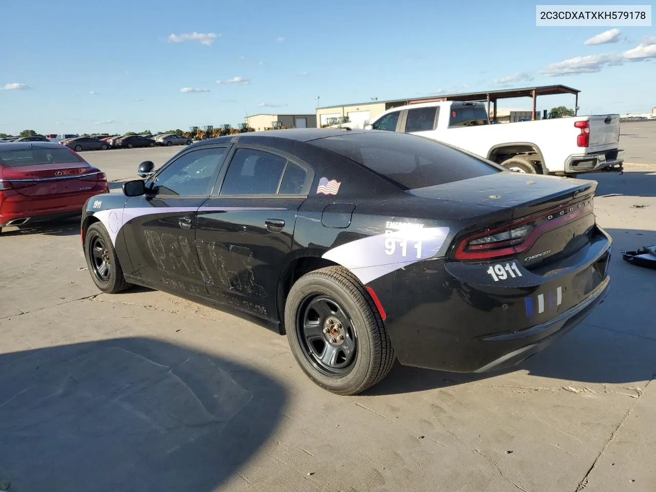 2019 Dodge Charger Police VIN: 2C3CDXATXKH579178 Lot: 71954154