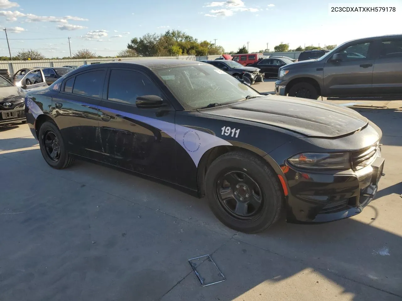 2019 Dodge Charger Police VIN: 2C3CDXATXKH579178 Lot: 71954154