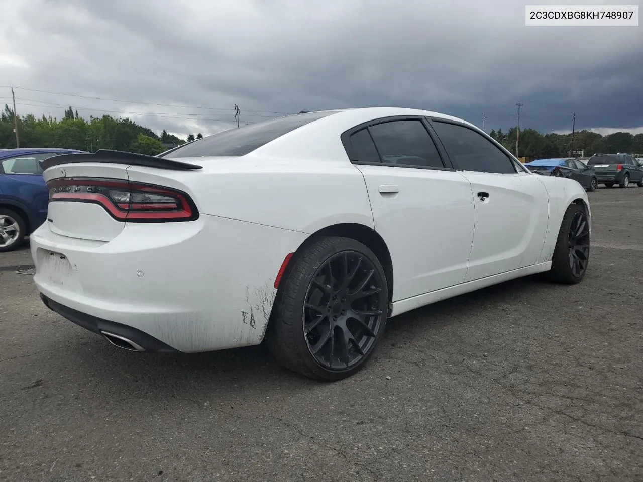 2019 Dodge Charger Sxt VIN: 2C3CDXBG8KH748907 Lot: 72195034