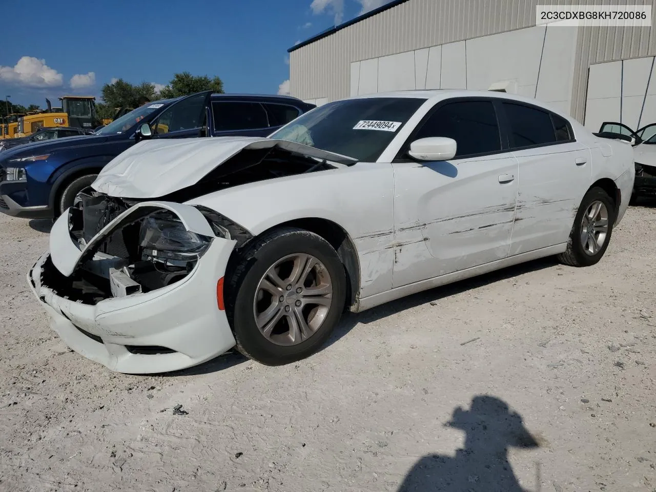 2019 Dodge Charger Sxt VIN: 2C3CDXBG8KH720086 Lot: 72449094