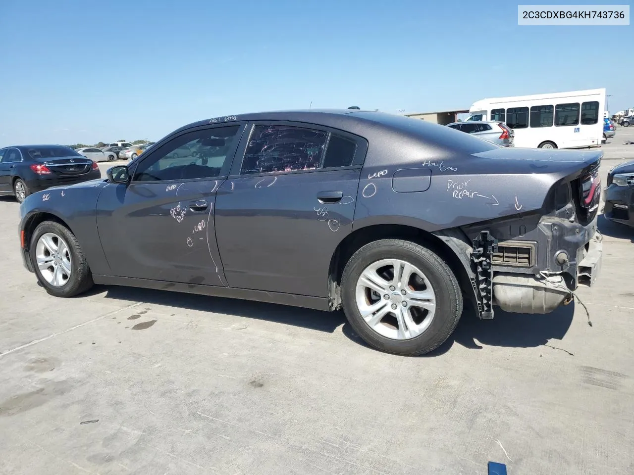 2C3CDXBG4KH743736 2019 Dodge Charger Sxt