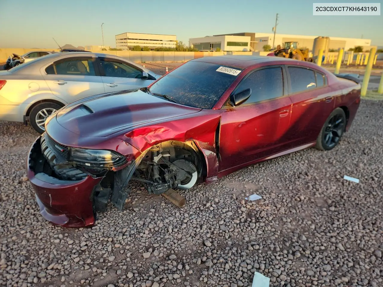 2C3CDXCT7KH643190 2019 Dodge Charger R/T