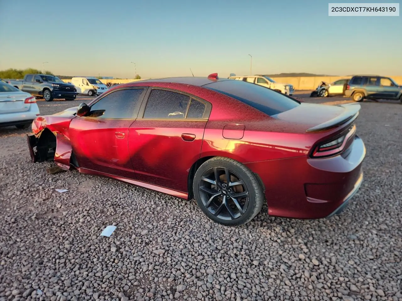 2C3CDXCT7KH643190 2019 Dodge Charger R/T