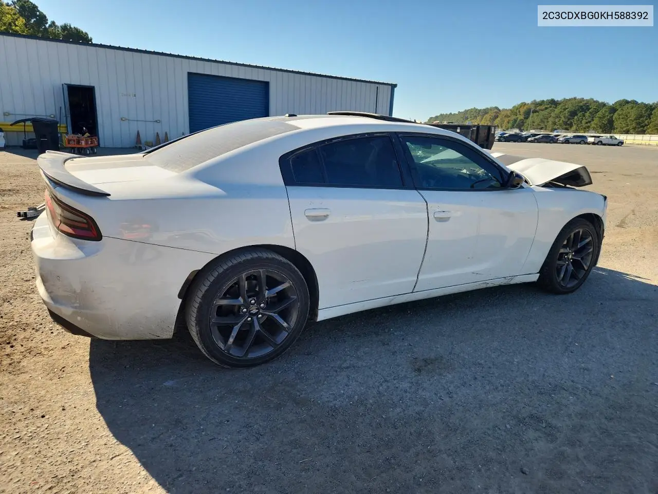 2C3CDXBG0KH588392 2019 Dodge Charger Sxt