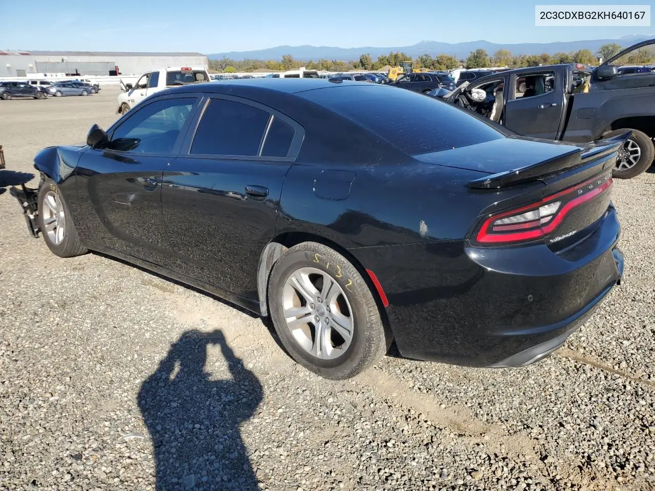 2C3CDXBG2KH640167 2019 Dodge Charger Sxt
