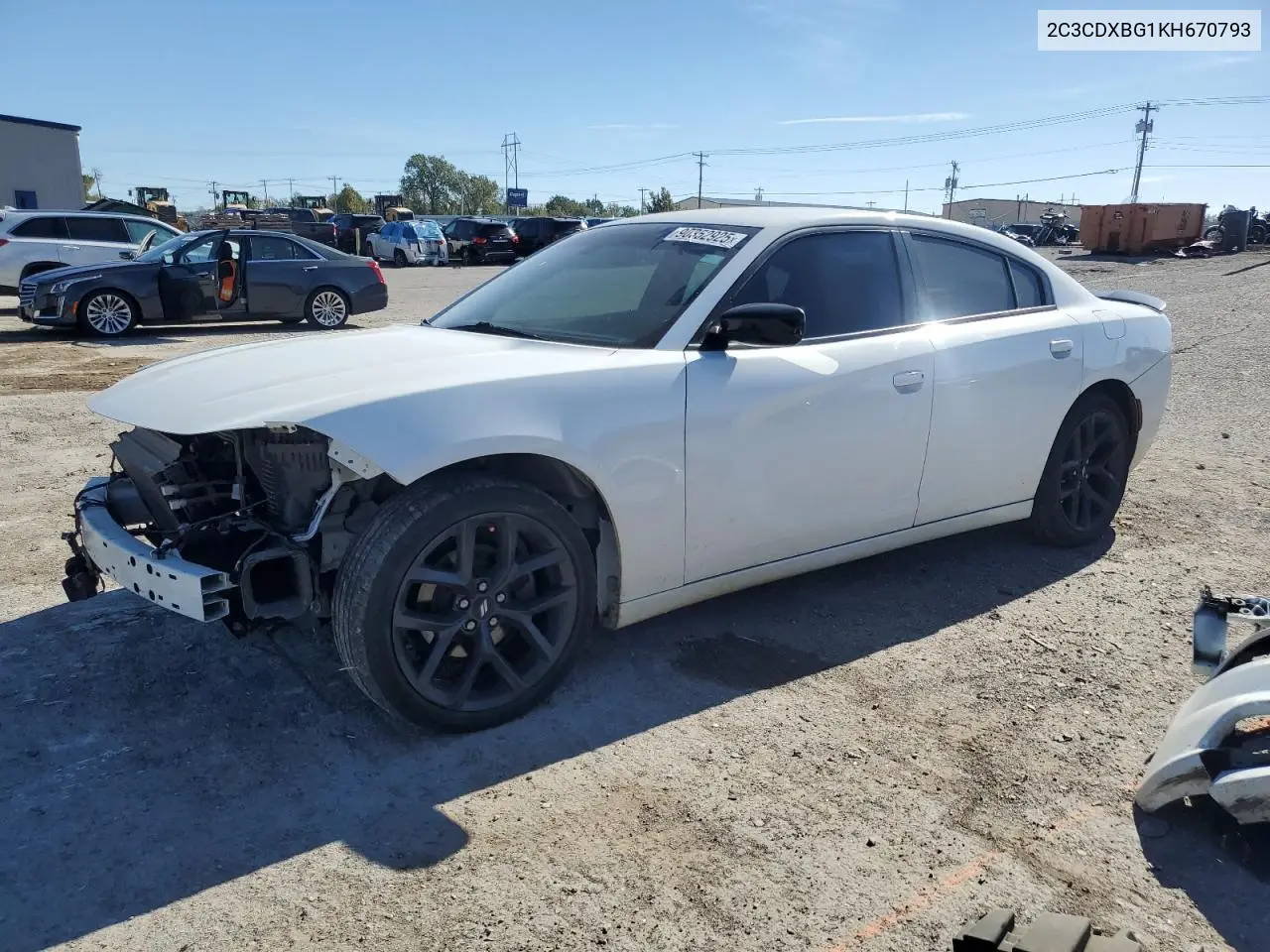 2C3CDXBG1KH670793 2019 Dodge Charger Sxt