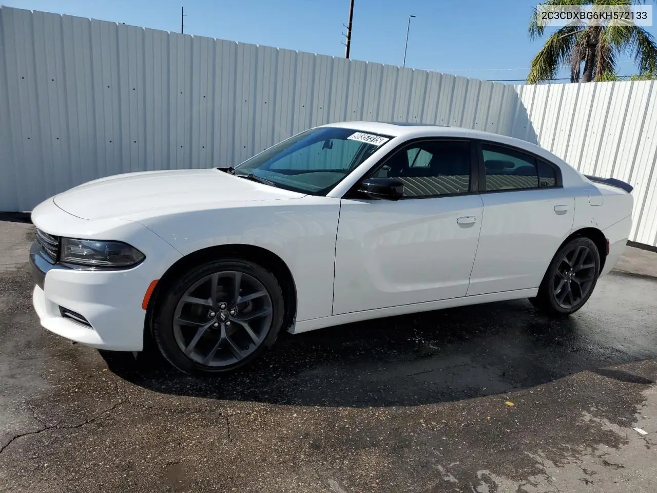 2C3CDXBG6KH572133 2019 Dodge Charger Sxt