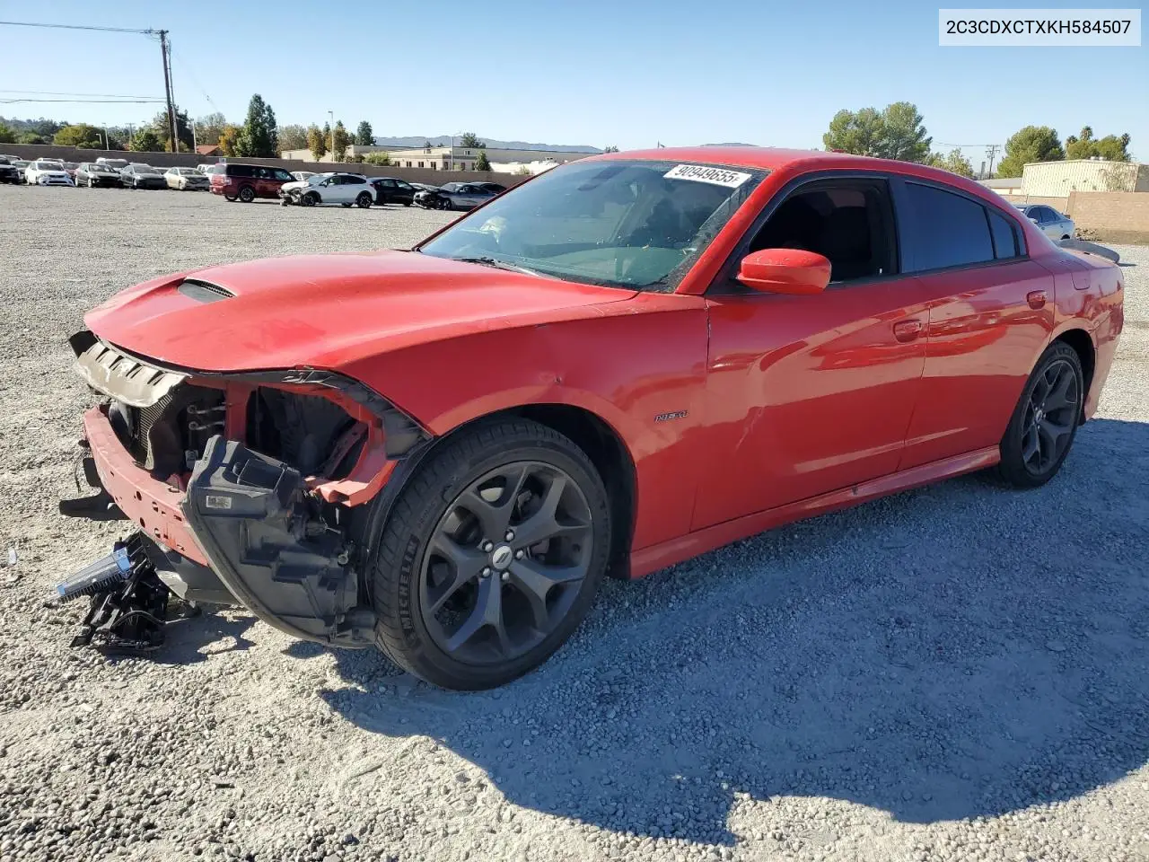 2C3CDXCTXKH584507 2019 Dodge Charger R/T