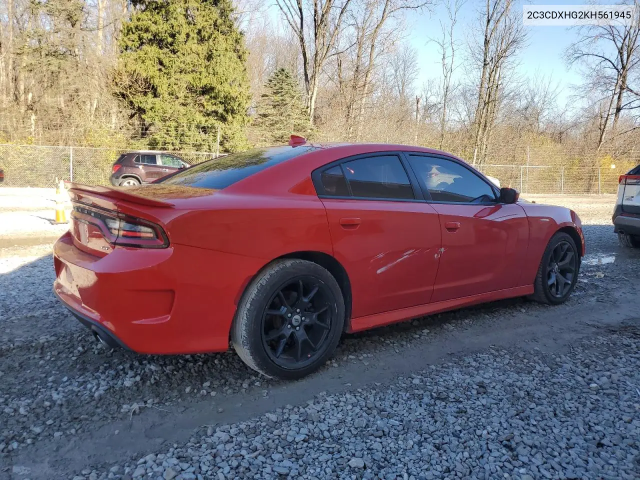 2C3CDXHG2KH561945 2019 Dodge Charger Gt