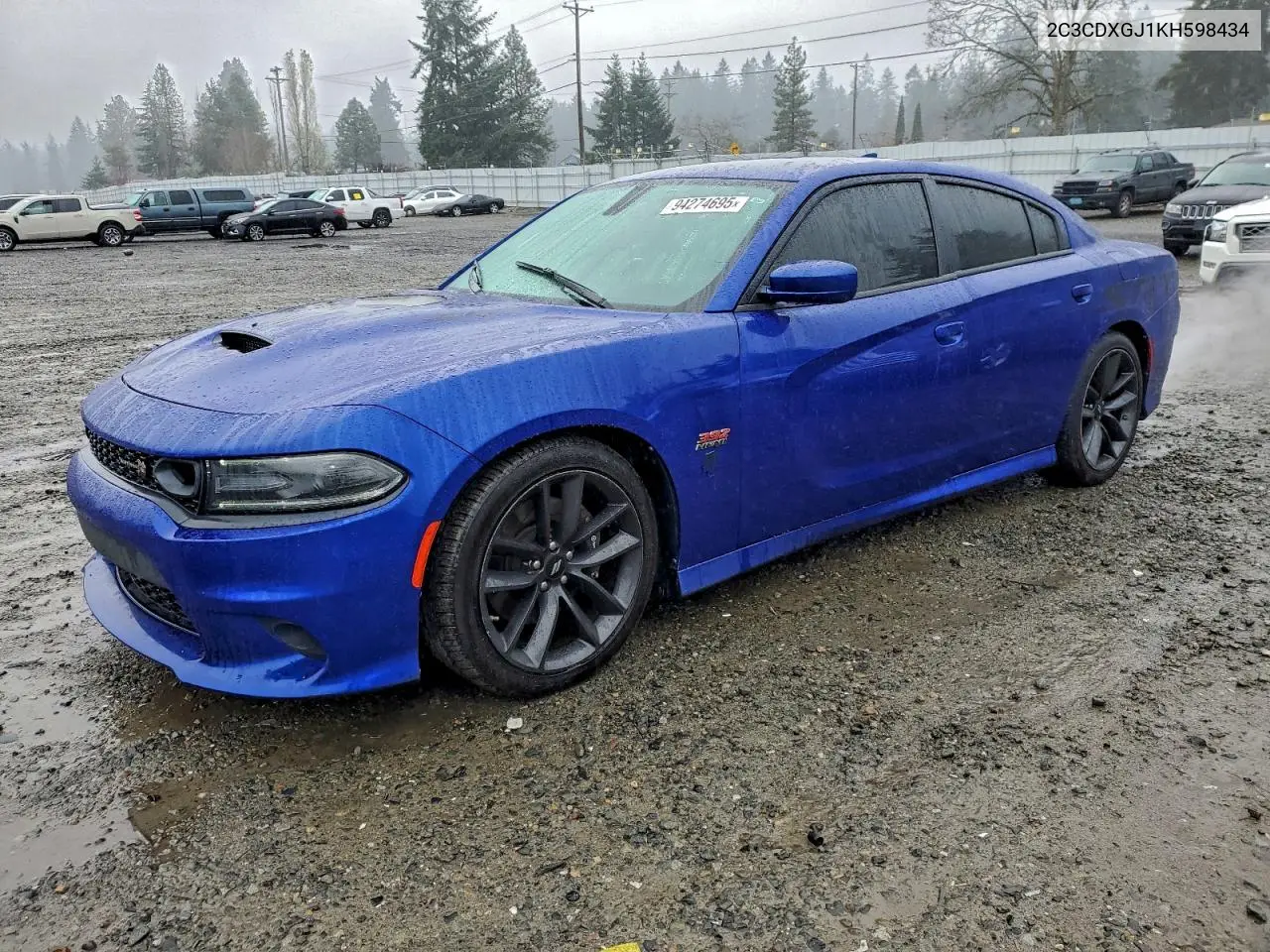 2C3CDXGJ1KH598434 2019 Dodge Charger Scat Pack