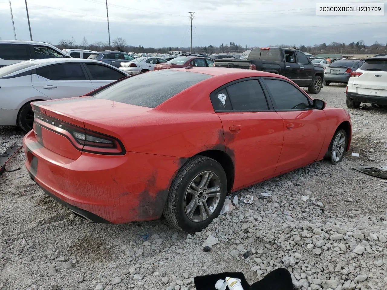 2020 Dodge Charger Sxt VIN: 2C3CDXBG3LH231709 Lot: 41663864