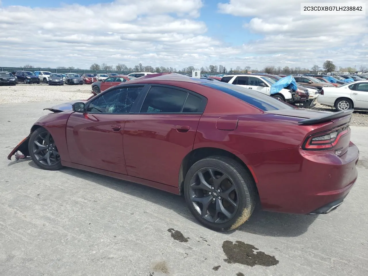 2020 Dodge Charger Sxt VIN: 2C3CDXBG7LH238842 Lot: 48420324