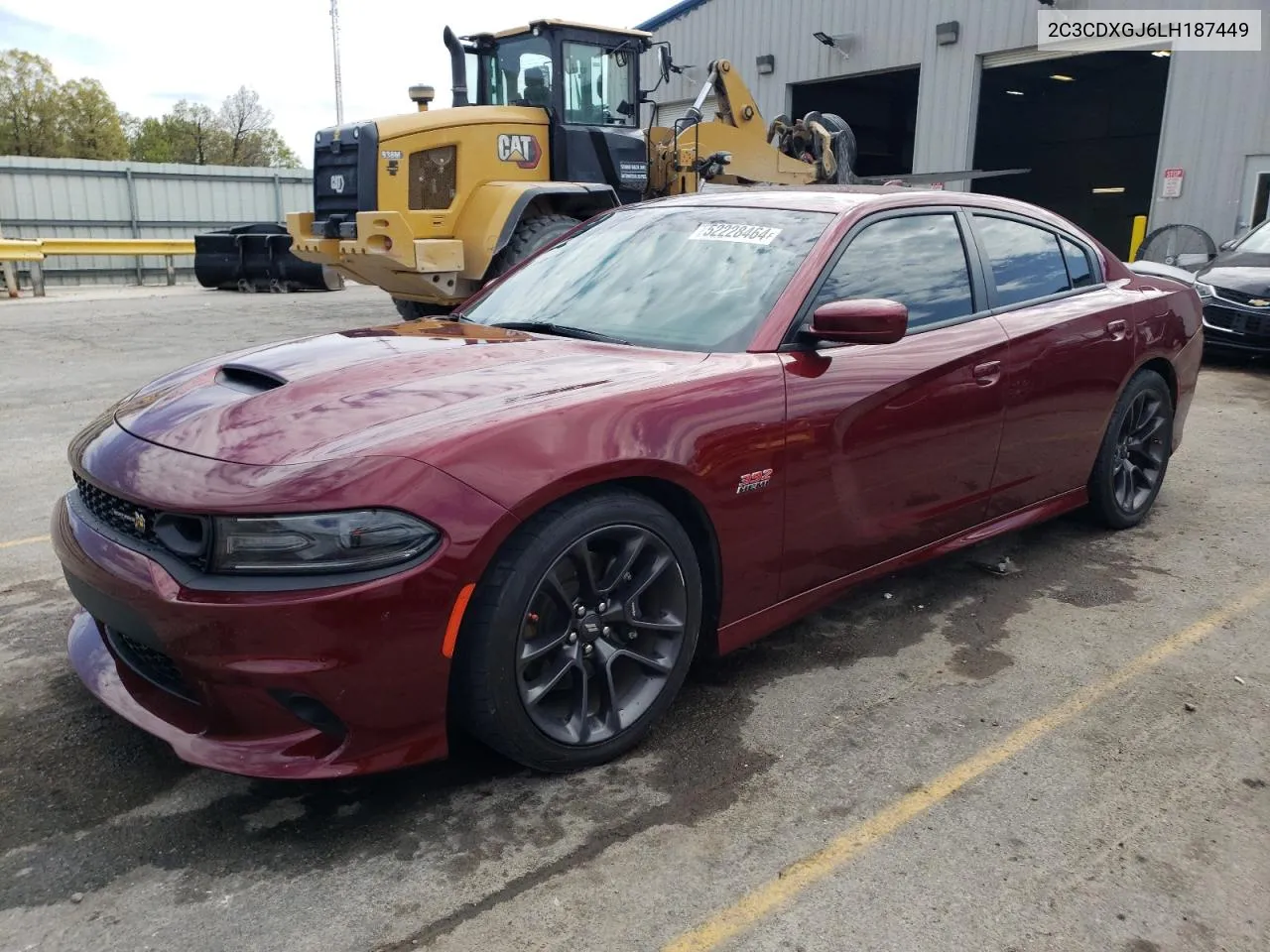 2020 Dodge Charger Scat Pack VIN: 2C3CDXGJ6LH187449 Lot: 52228464