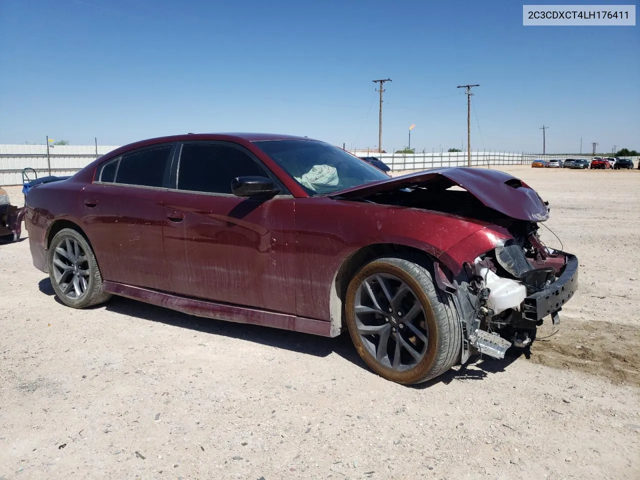 2020 Dodge Charger R/T VIN: 2C3CDXCT4LH176411 Lot: 52454544