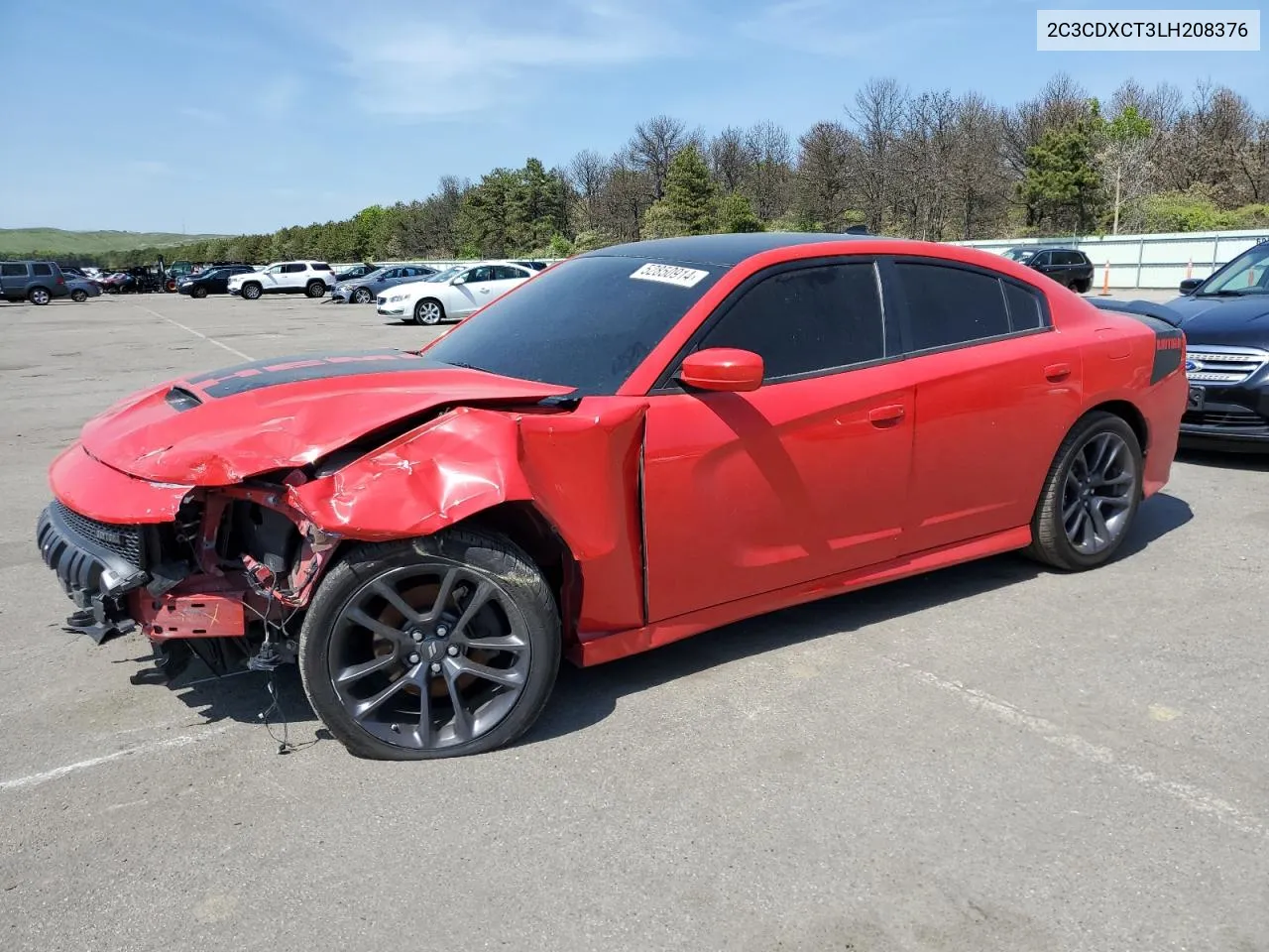 2020 Dodge Charger R/T VIN: 2C3CDXCT3LH208376 Lot: 52850914