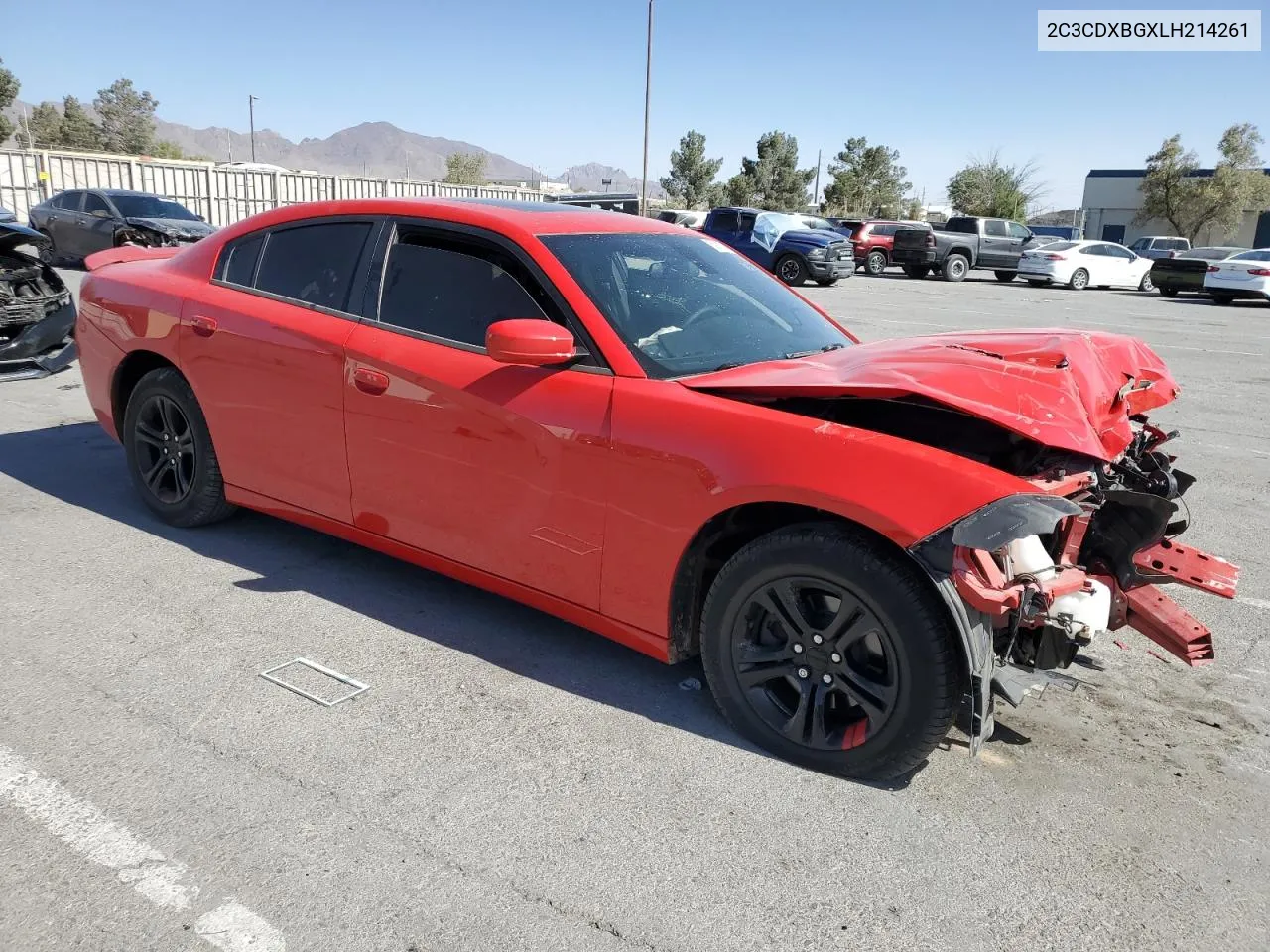 2020 Dodge Charger Sxt VIN: 2C3CDXBGXLH214261 Lot: 53916794