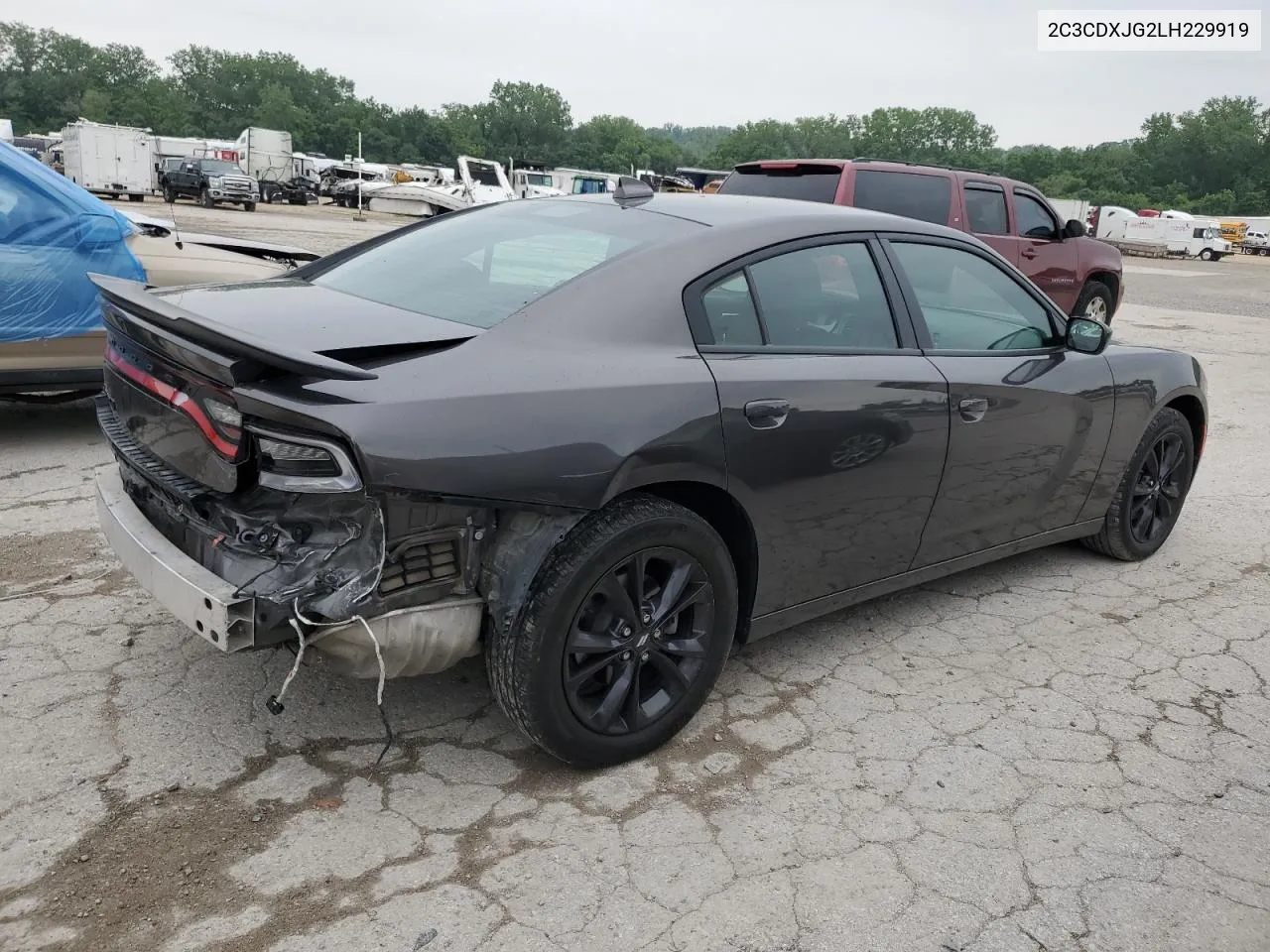 2020 Dodge Charger Sxt VIN: 2C3CDXJG2LH229919 Lot: 54702844