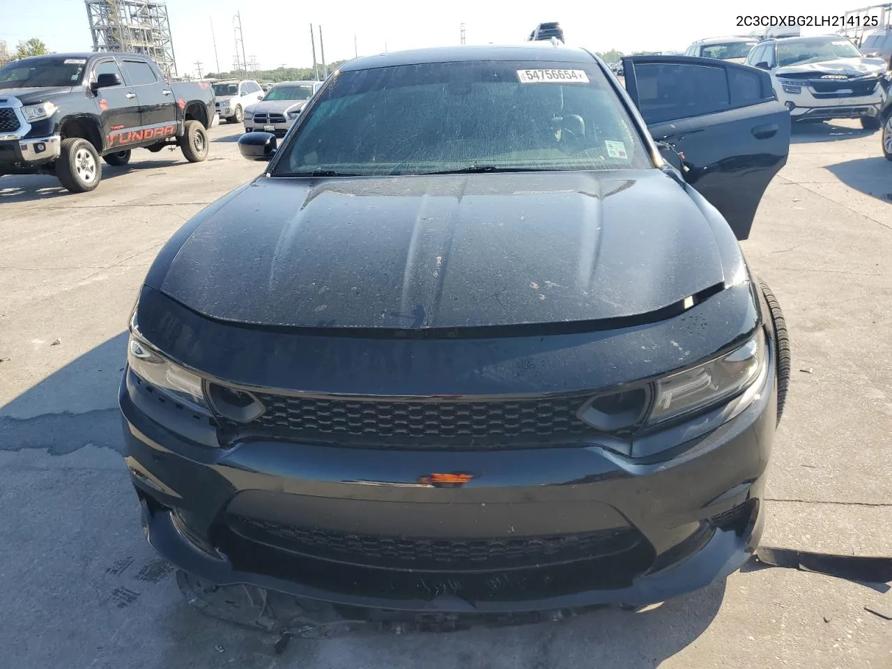 2020 Dodge Charger Sxt VIN: 2C3CDXBG2LH214125 Lot: 54756654