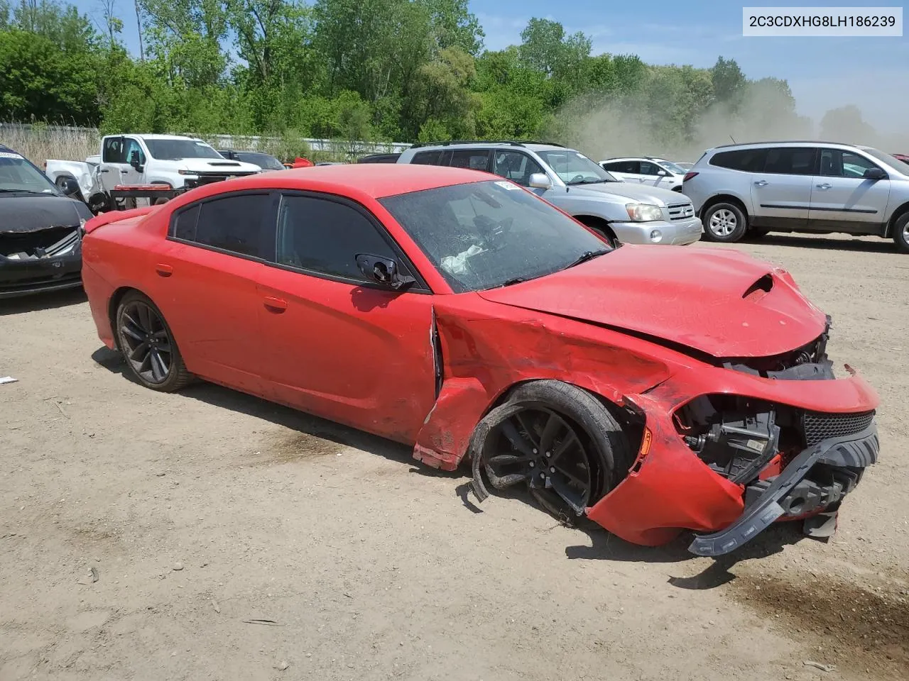 2020 Dodge Charger Gt VIN: 2C3CDXHG8LH186239 Lot: 54930904