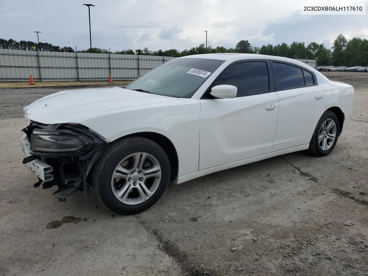 2020 Dodge Charger Sxt VIN: 2C3CDXBG6LH117610 Lot: 55005874