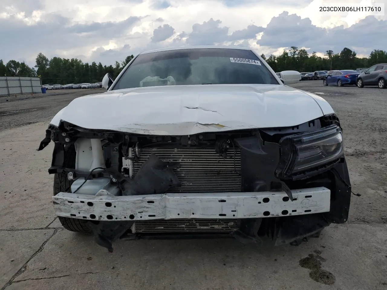 2020 Dodge Charger Sxt VIN: 2C3CDXBG6LH117610 Lot: 55005874