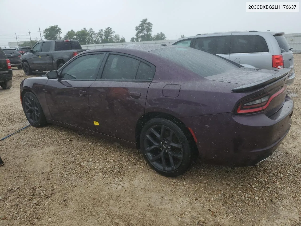 2020 Dodge Charger Sxt VIN: 2C3CDXBG2LH176637 Lot: 55101694