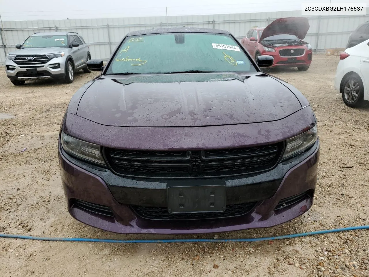 2020 Dodge Charger Sxt VIN: 2C3CDXBG2LH176637 Lot: 55101694