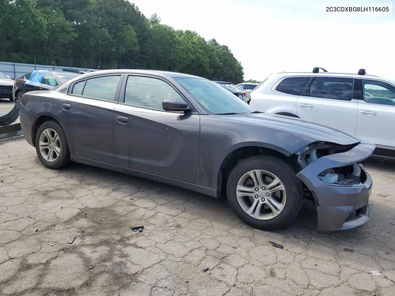 2020 Dodge Charger Sxt VIN: 2C3CDXBG8LH116605 Lot: 55133874