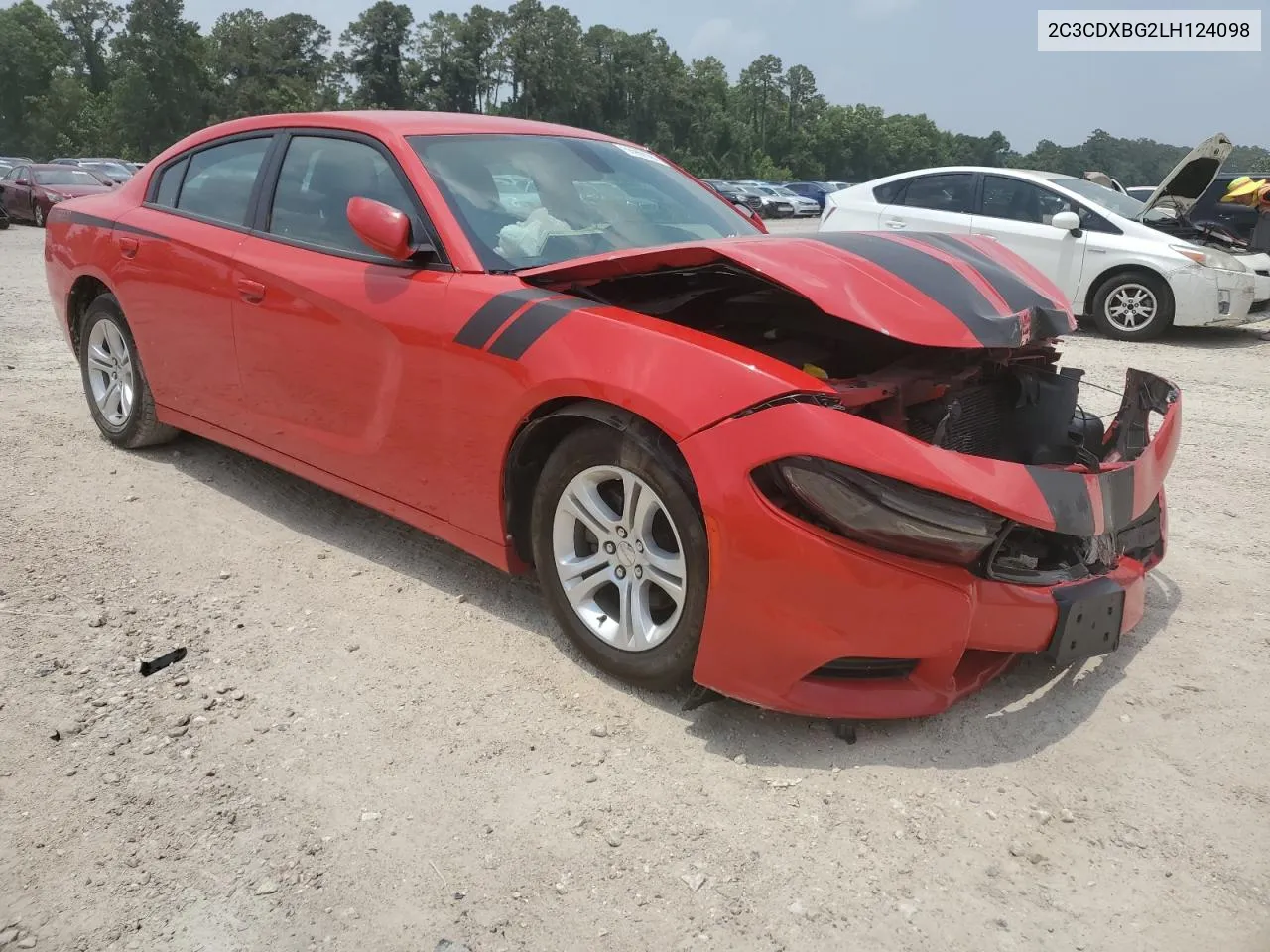 2020 Dodge Charger Sxt VIN: 2C3CDXBG2LH124098 Lot: 55960994