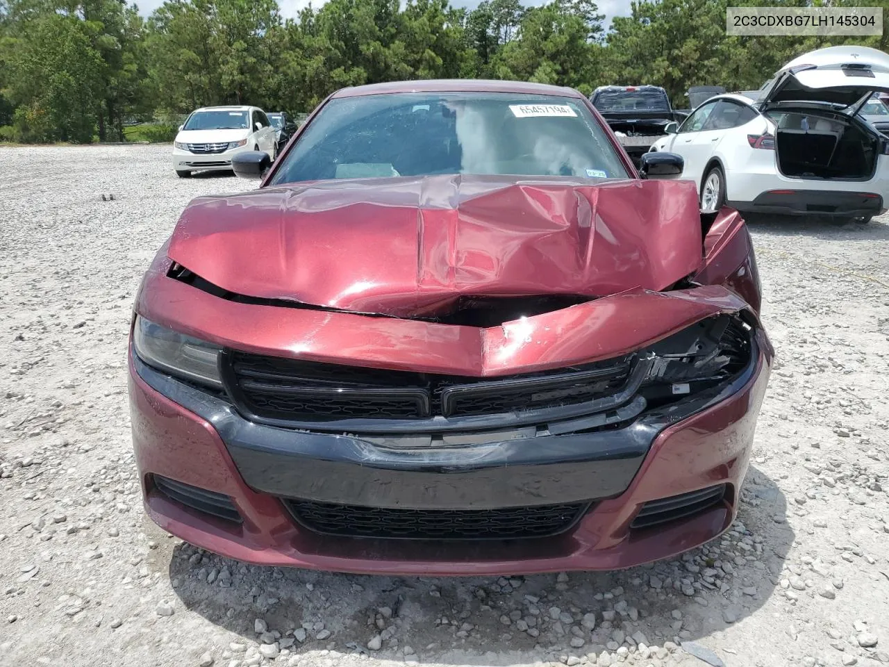 2020 Dodge Charger Sxt VIN: 2C3CDXBG7LH145304 Lot: 65457194