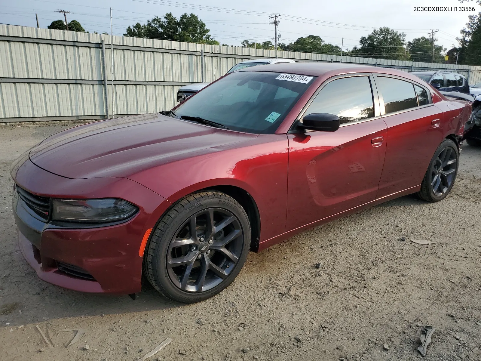 2020 Dodge Charger Sxt VIN: 2C3CDXBGXLH133566 Lot: 68490704