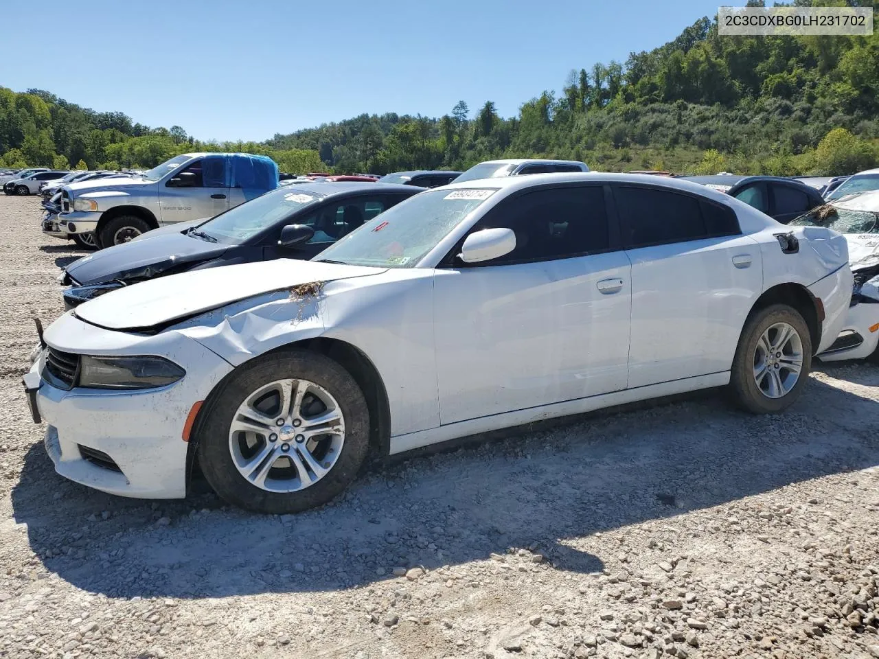 2020 Dodge Charger Sxt VIN: 2C3CDXBG0LH231702 Lot: 69934734