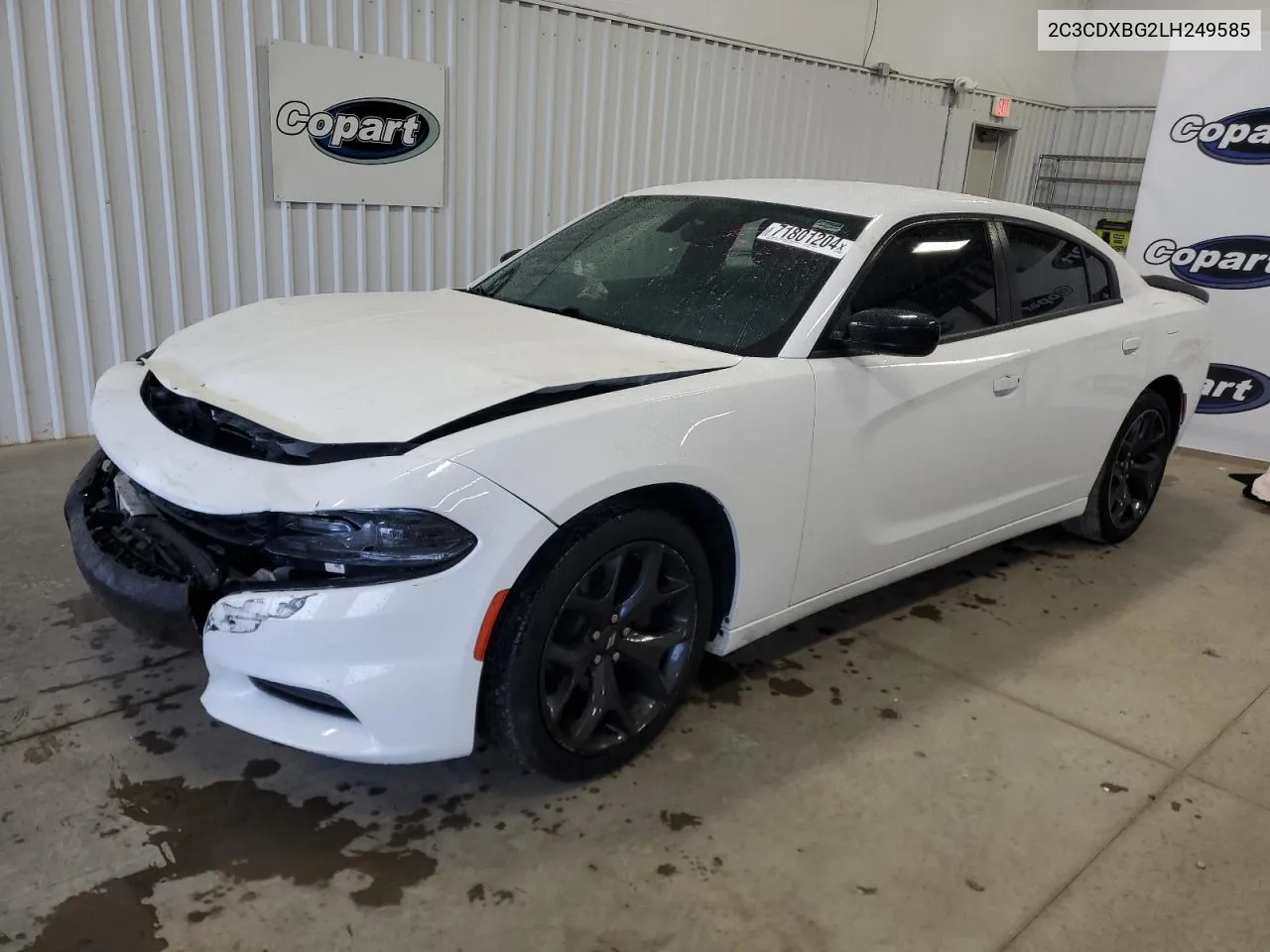 2020 Dodge Charger Sxt VIN: 2C3CDXBG2LH249585 Lot: 71801204