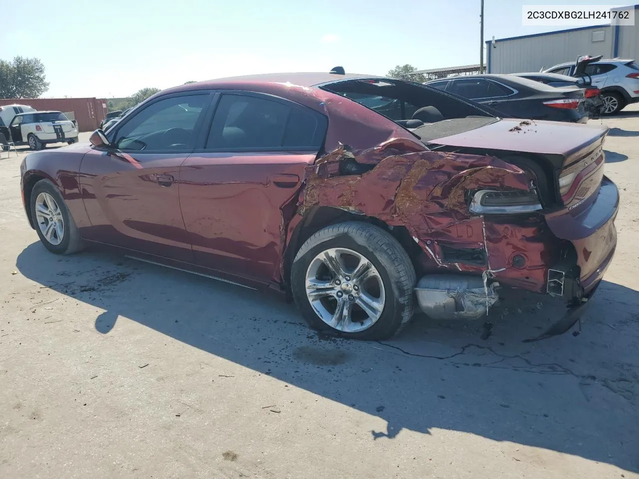 2020 Dodge Charger Sxt VIN: 2C3CDXBG2LH241762 Lot: 72528444