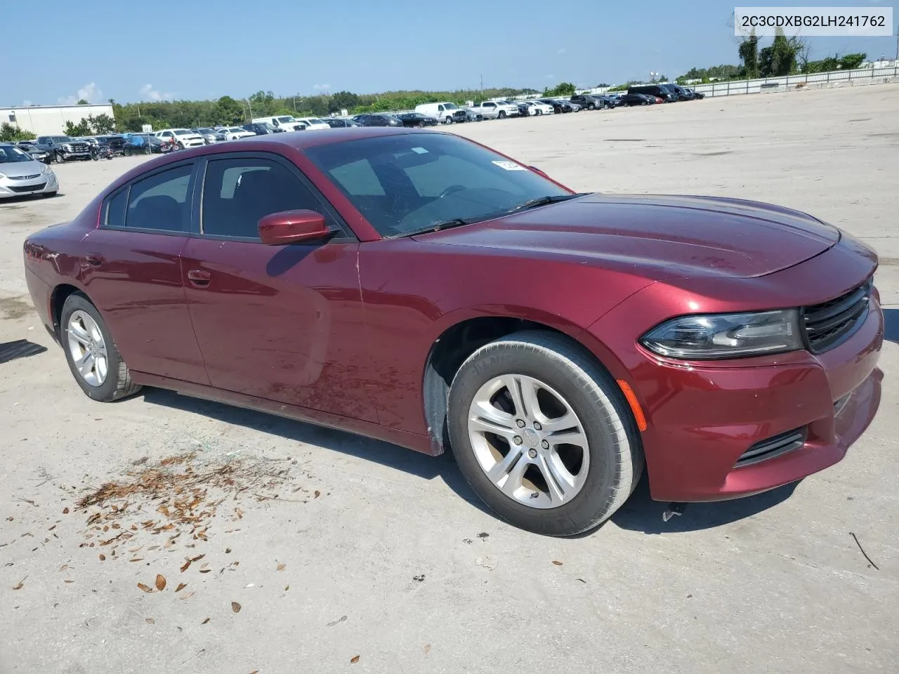 2020 Dodge Charger Sxt VIN: 2C3CDXBG2LH241762 Lot: 72528444