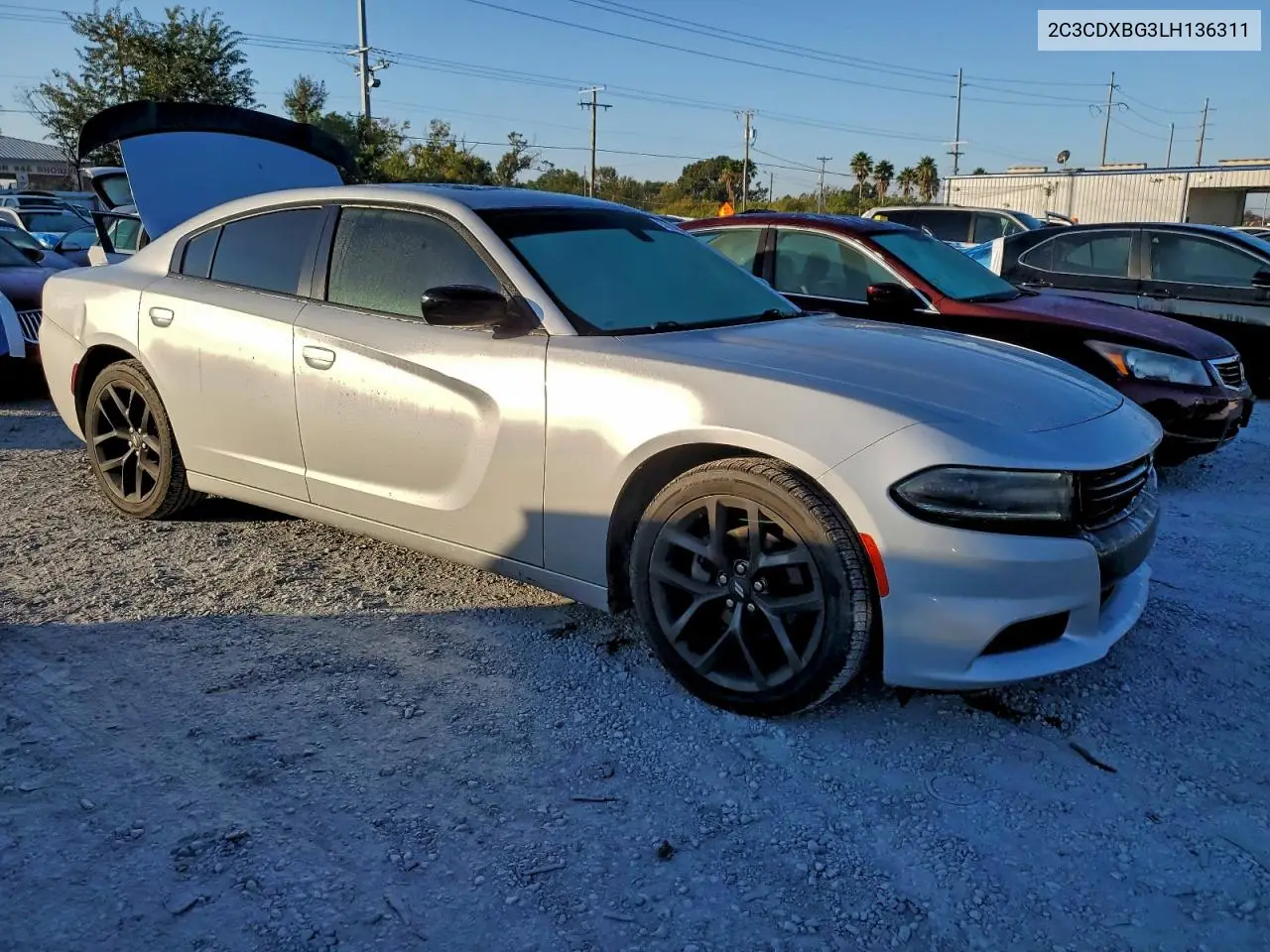 2C3CDXBG3LH136311 2020 Dodge Charger Sxt