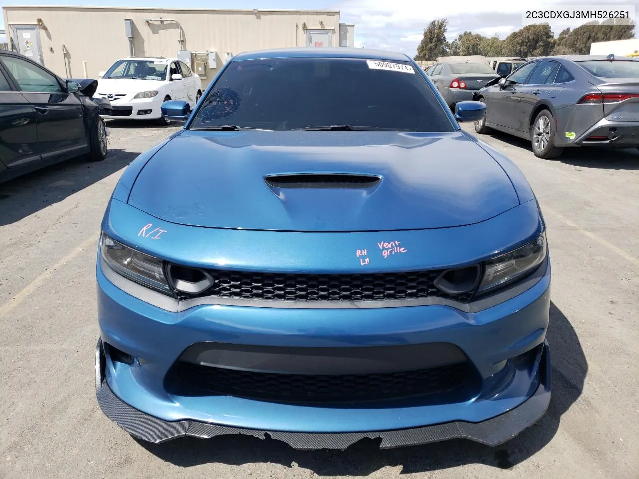 2021 Dodge Charger Scat Pack VIN: 2C3CDXGJ3MH526251 Lot: 50907974