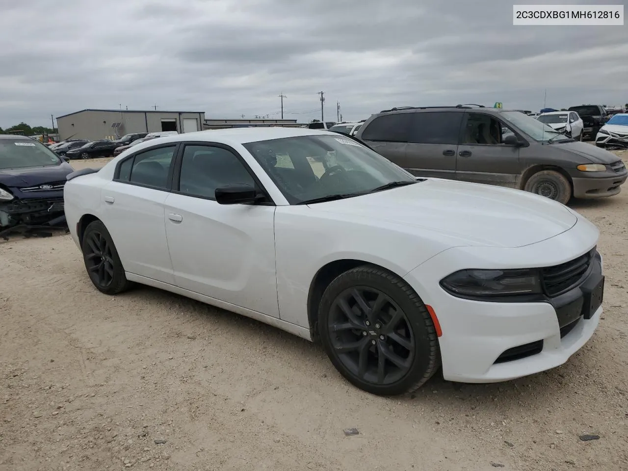 2021 Dodge Charger Sxt VIN: 2C3CDXBG1MH612816 Lot: 52042964