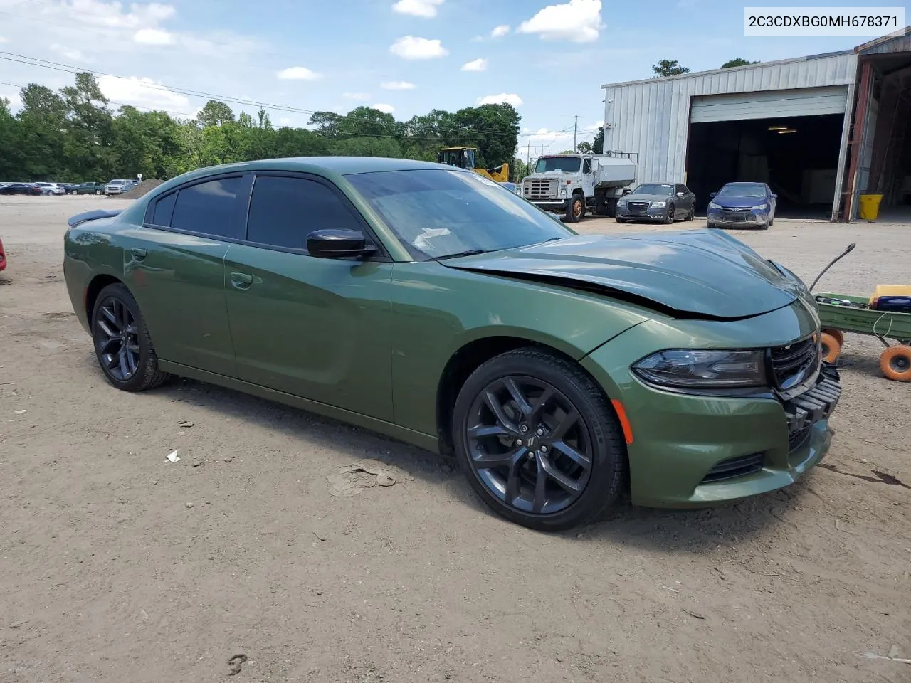 2021 Dodge Charger Sxt VIN: 2C3CDXBG0MH678371 Lot: 52098774