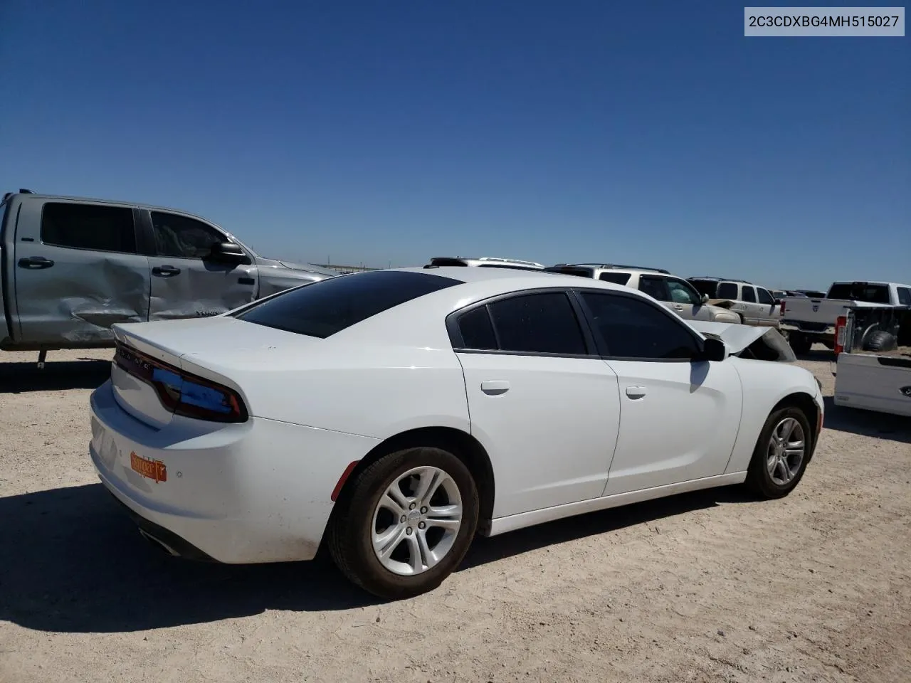 2021 Dodge Charger Sxt VIN: 2C3CDXBG4MH515027 Lot: 52760514