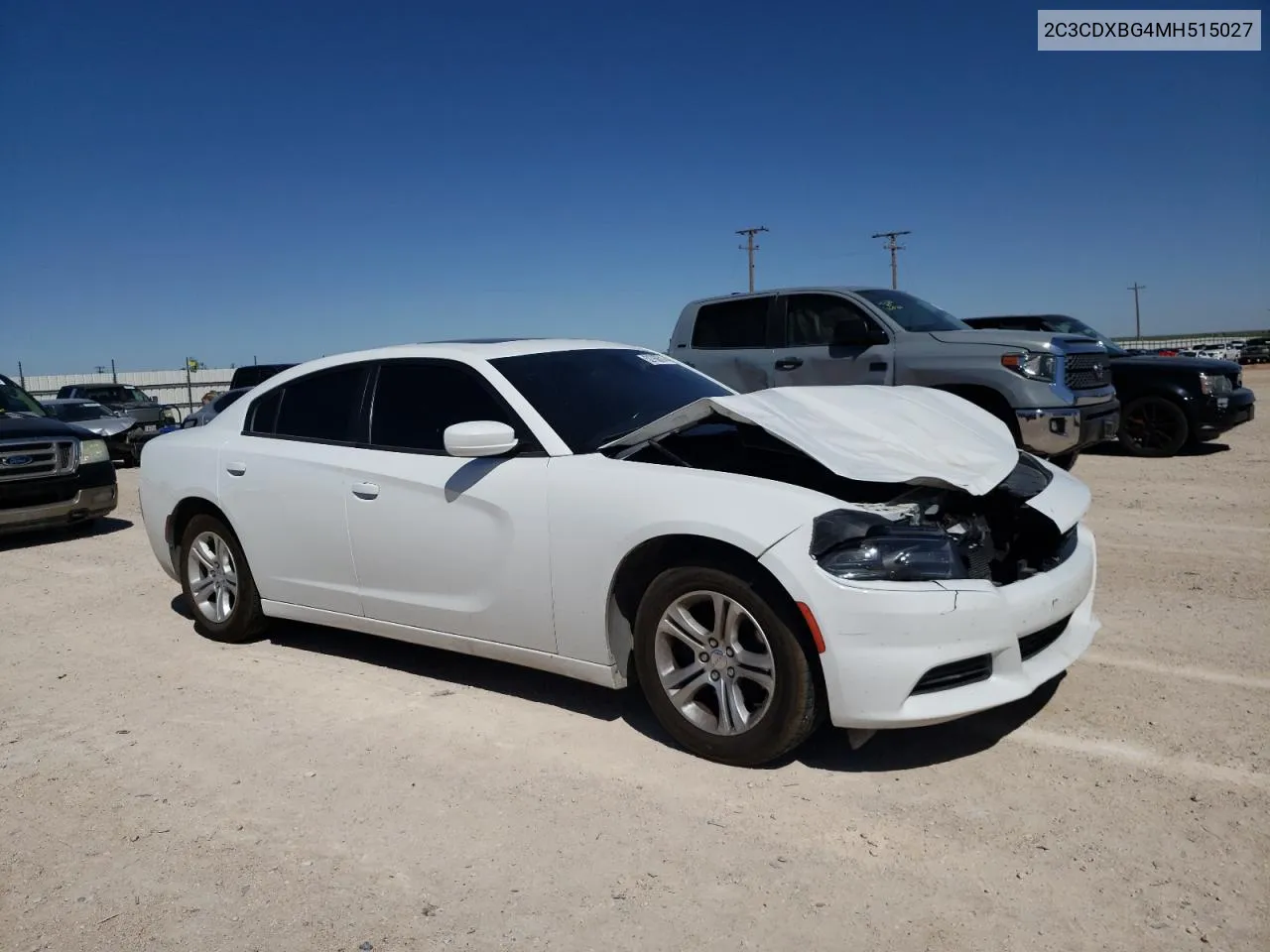 2021 Dodge Charger Sxt VIN: 2C3CDXBG4MH515027 Lot: 52760514