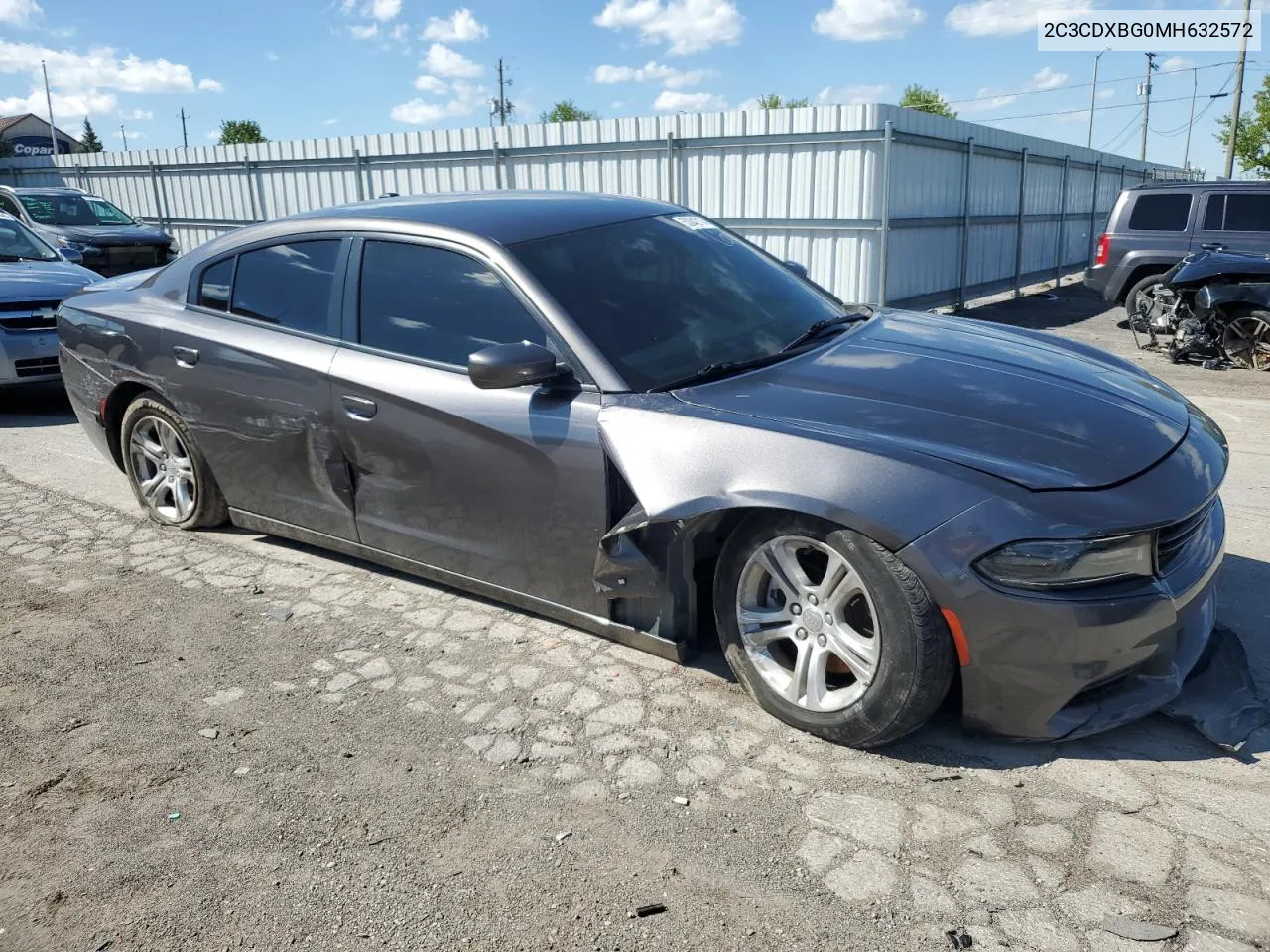 2021 Dodge Charger Sxt VIN: 2C3CDXBG0MH632572 Lot: 53042174