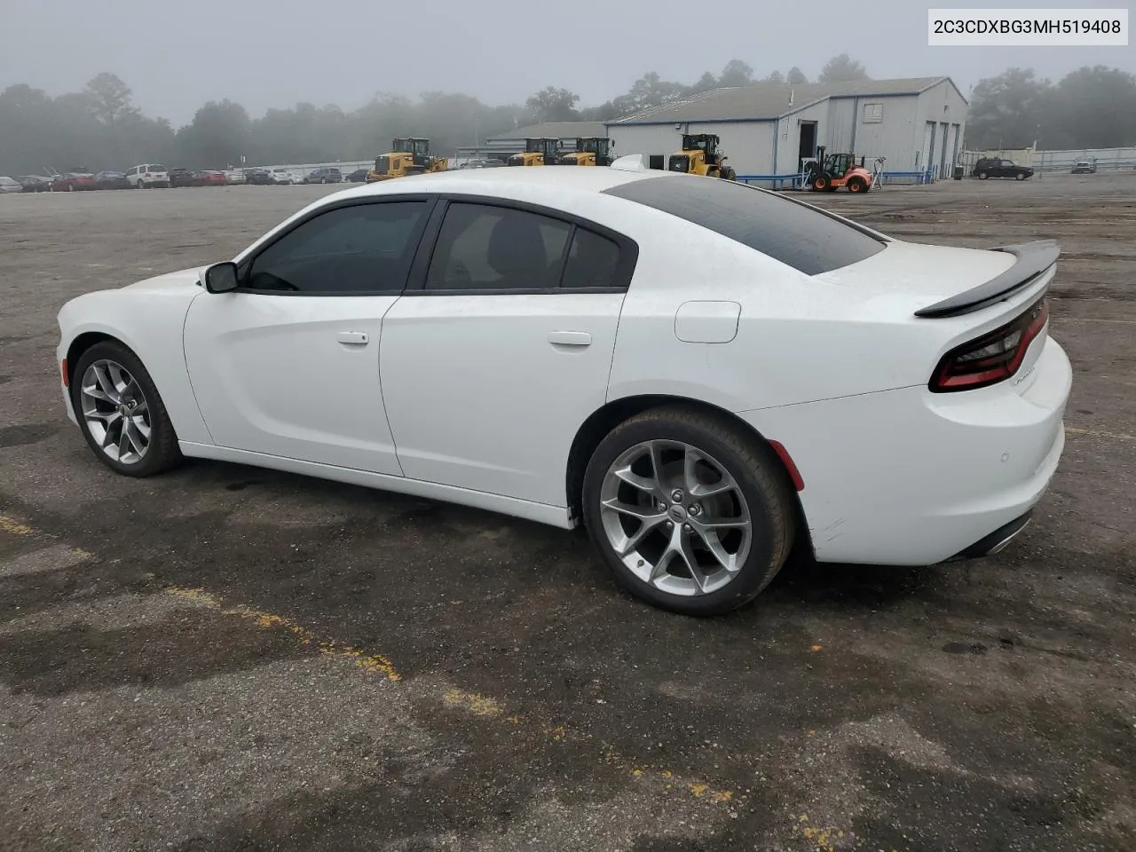 2021 Dodge Charger Sxt VIN: 2C3CDXBG3MH519408 Lot: 53157534