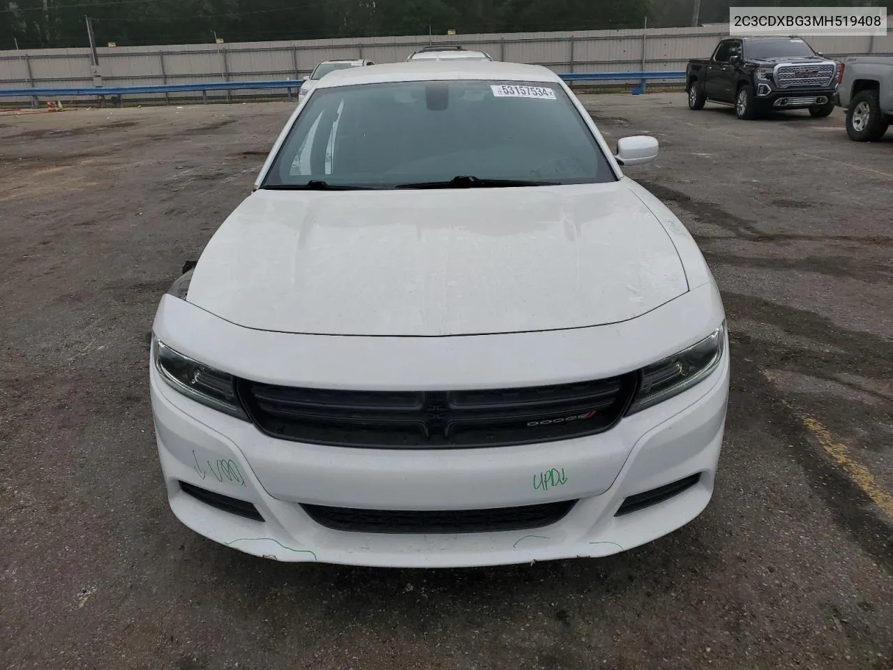 2021 Dodge Charger Sxt VIN: 2C3CDXBG3MH519408 Lot: 53157534