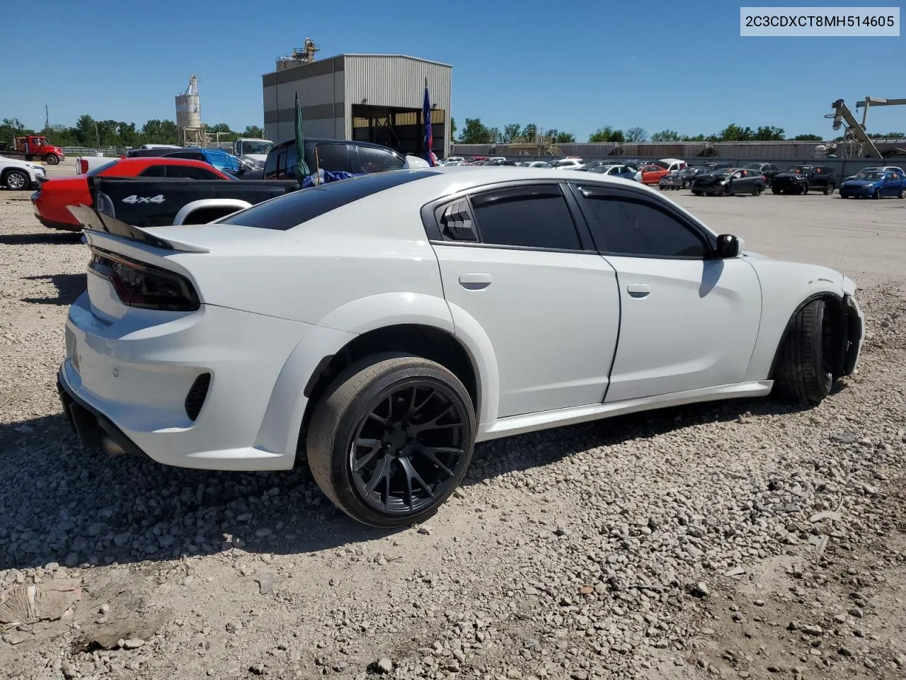 2021 Dodge Charger R/T VIN: 2C3CDXCT8MH514605 Lot: 53628714