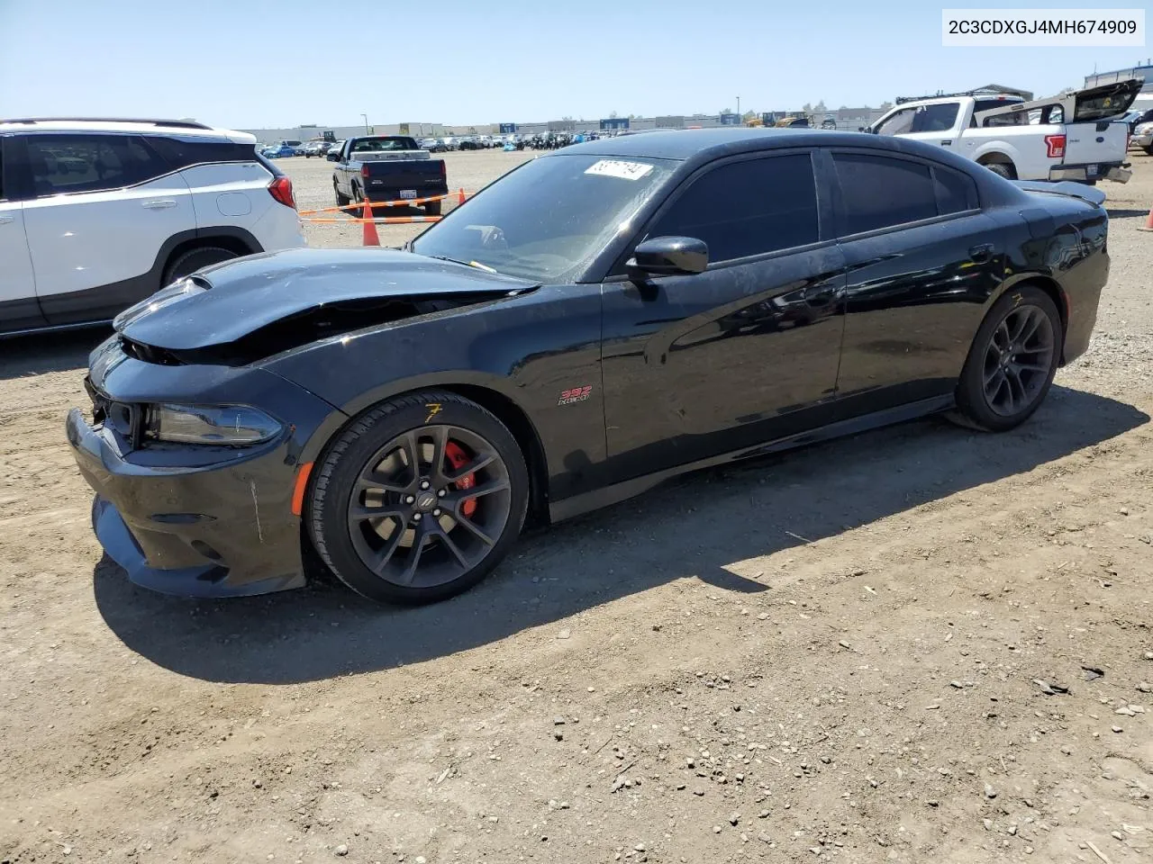 2021 Dodge Charger Scat Pack VIN: 2C3CDXGJ4MH674909 Lot: 53717194