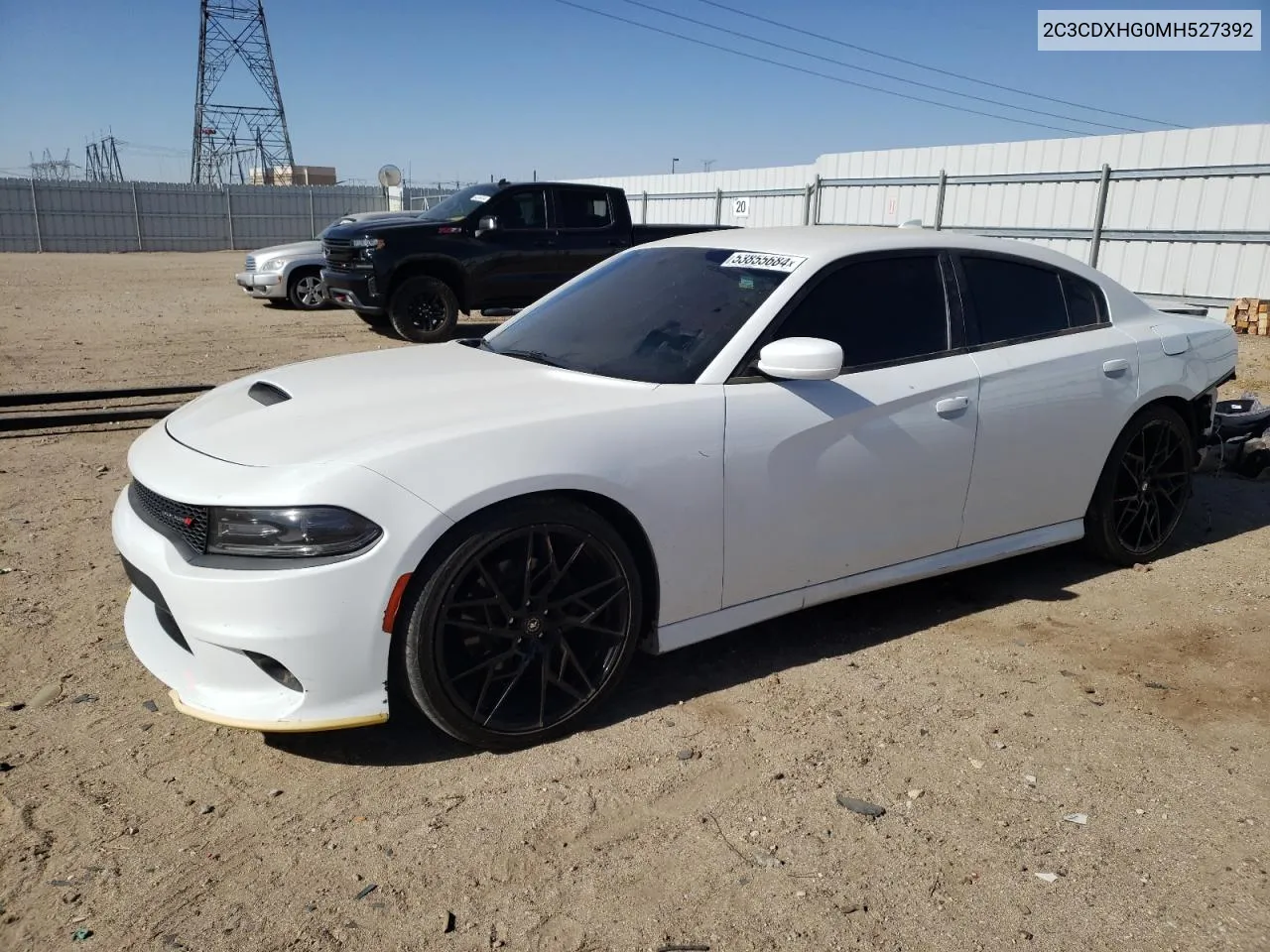 2021 Dodge Charger Gt VIN: 2C3CDXHG0MH527392 Lot: 53855684