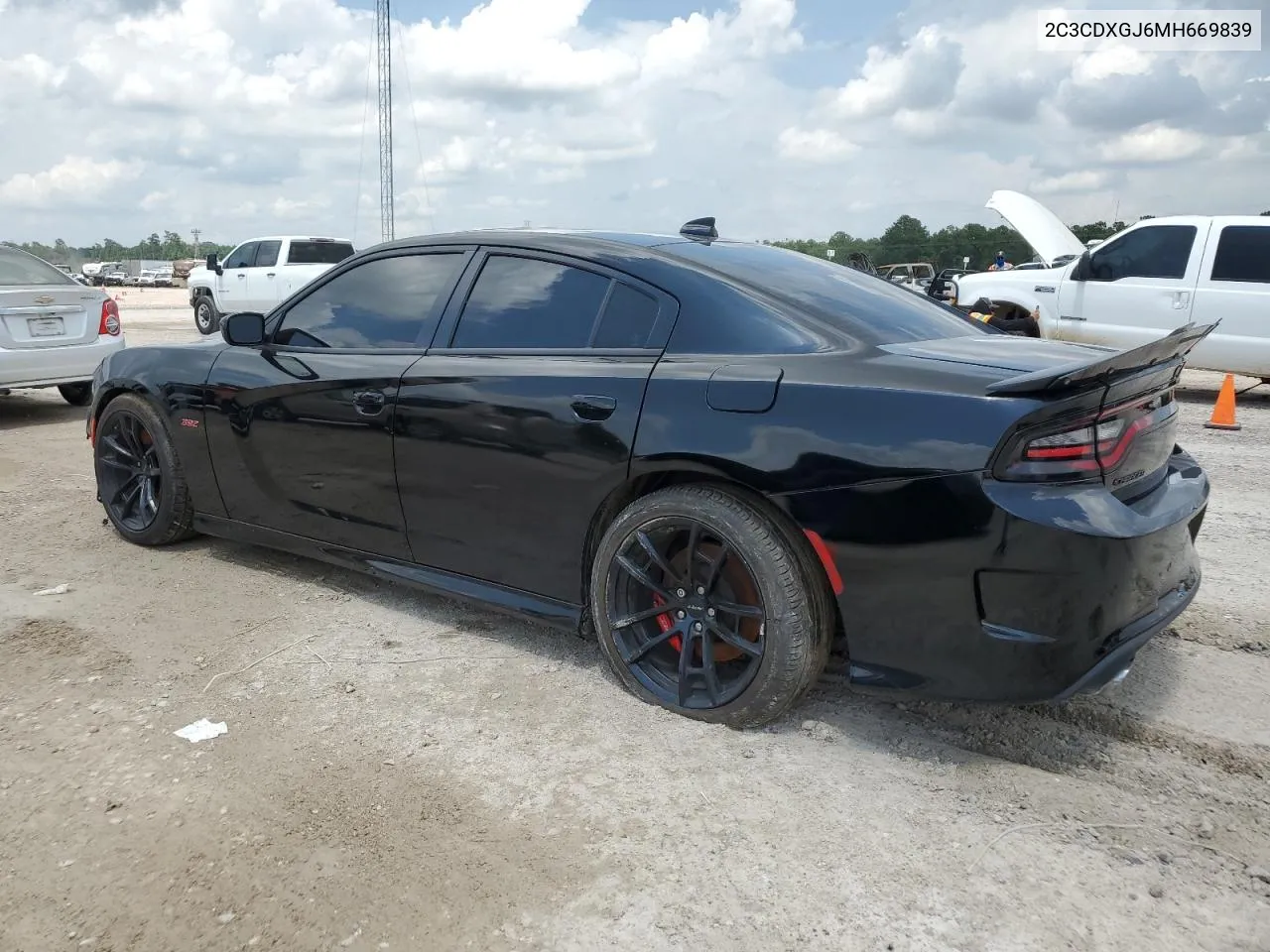 2021 Dodge Charger Scat Pack VIN: 2C3CDXGJ6MH669839 Lot: 55181864