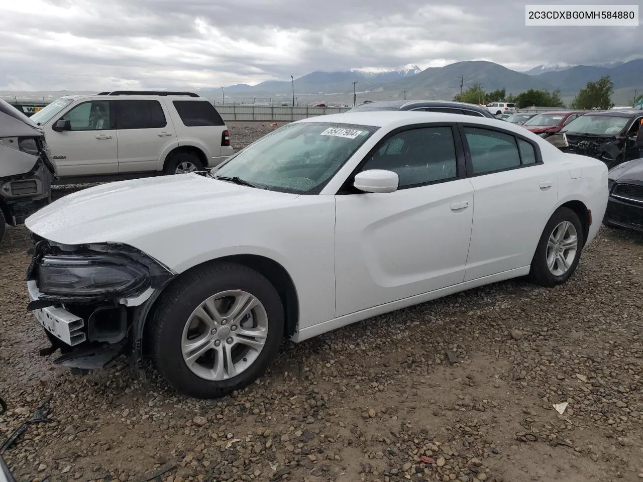 2021 Dodge Charger Sxt VIN: 2C3CDXBG0MH584880 Lot: 55417904