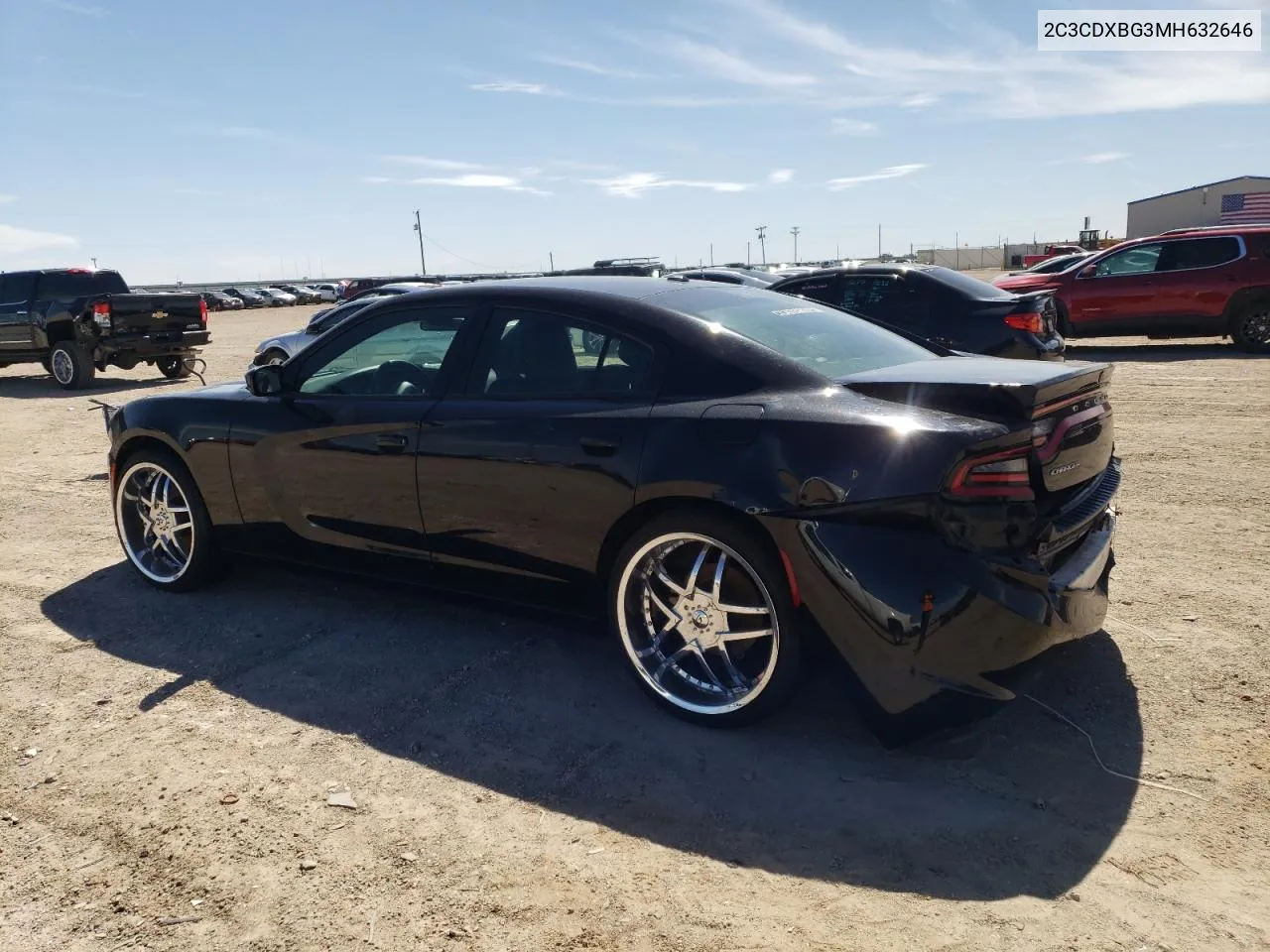 2021 Dodge Charger Sxt VIN: 2C3CDXBG3MH632646 Lot: 55708154